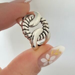 Anillo Acero Blanco Art 565-26