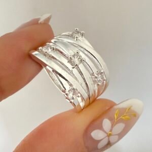 Anillo Acero Blanco Art 565-10