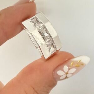 Anillo Acero Blanco Art 565-3