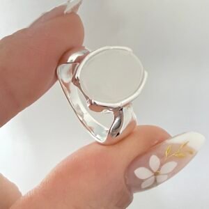 Anillo Acero Blanco Art 558-5