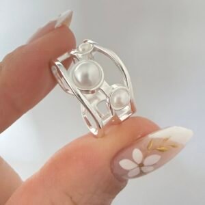 Anillo Acero Blanco Art 545-4