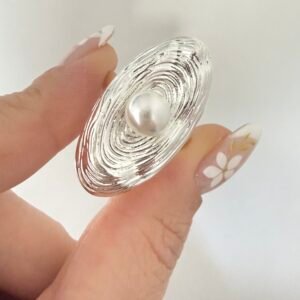 Anillo Acero Blanco Art 558-2