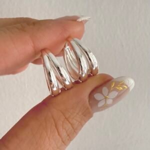 Aros Acero Blanco Art542b