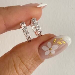 Aros Acero Blanco Art538 Modelo2
