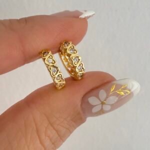 Aros Acero Dorado Art538 Modelo1
