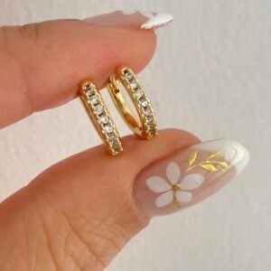 Aros Acero Dorado Art538 Modelo2