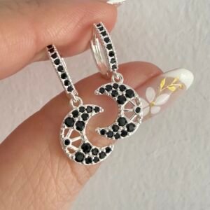 Aros Acero Blanco Art977 Luna Negra
