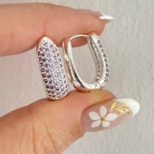 Aros Acero Blanco Art200b Lila