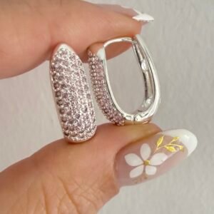Aros Acero Blanco Art200b Rosa