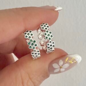 Aros Acero Blanco Art593 Verde